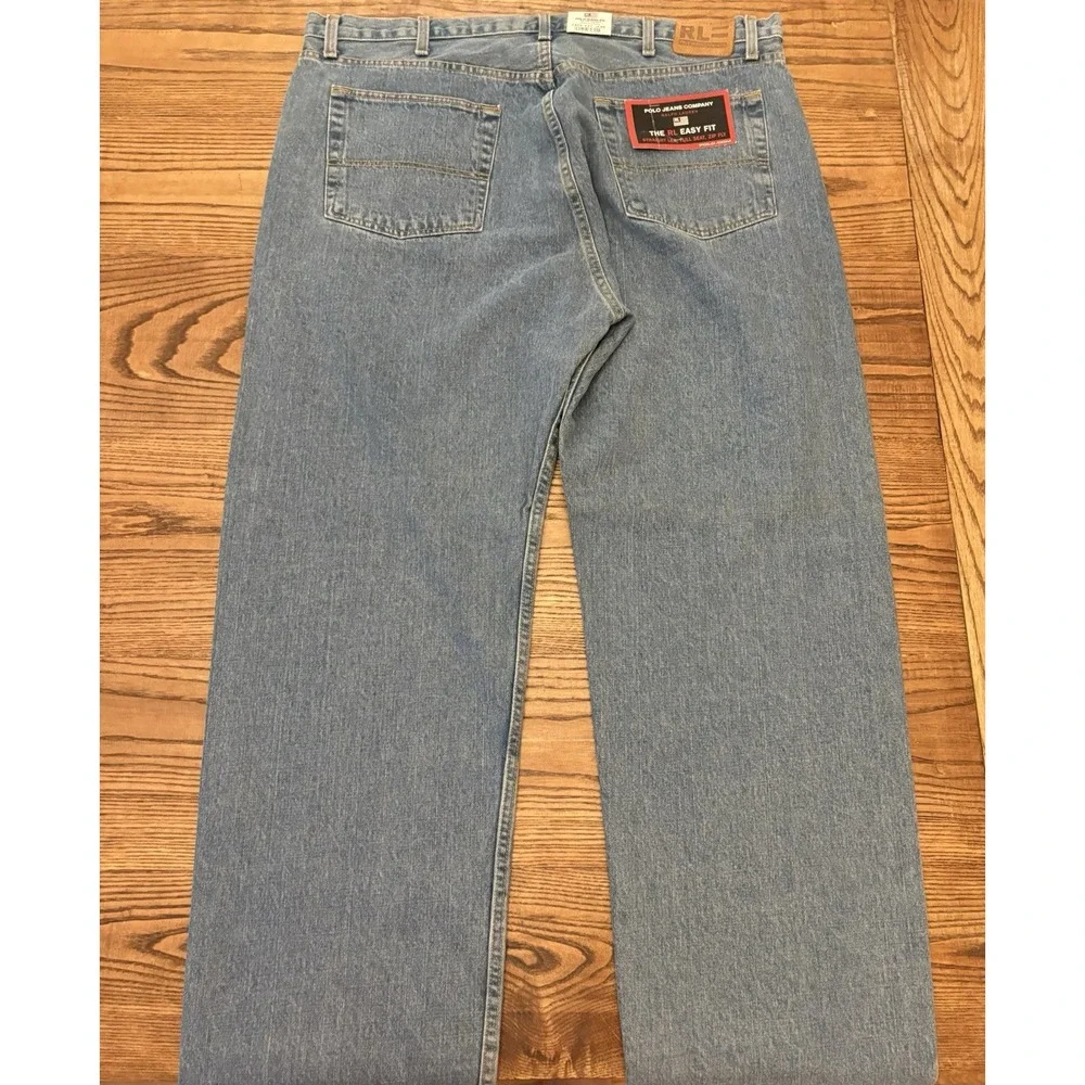 Vintage 90s Polo Jeans Company Ralph Lauren Men's 44x34 Easy Fit Jeans NWT